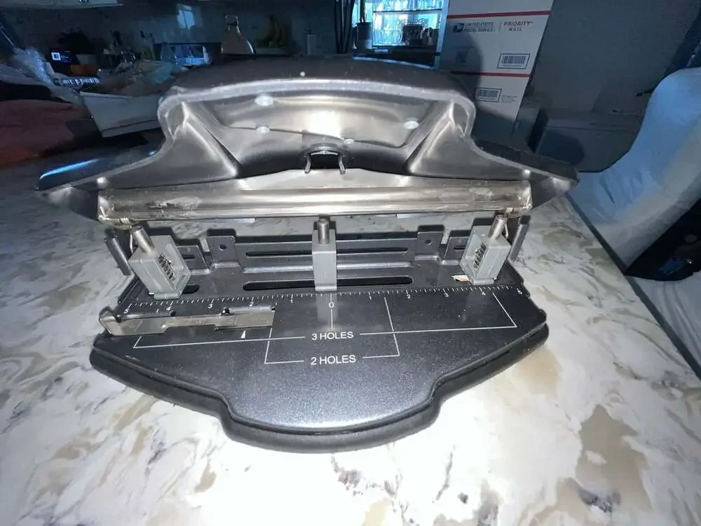 Random Office Supplies Lot: Heavy Duty 3-Hole Punch, Rapid 1 Stapler, Staples, a